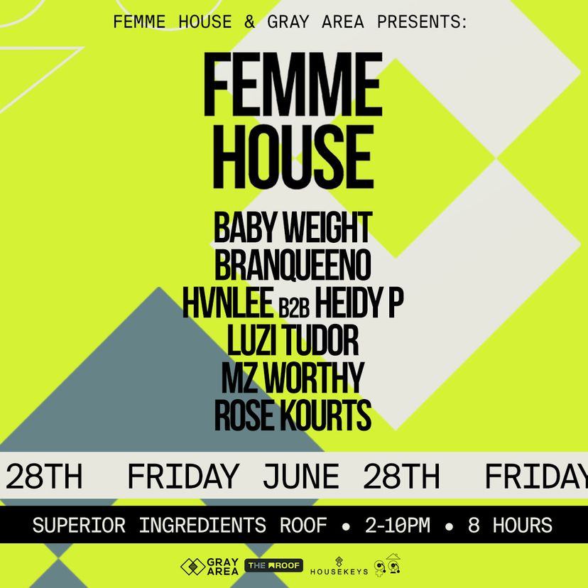 FEMME HOUSE New York event artwork