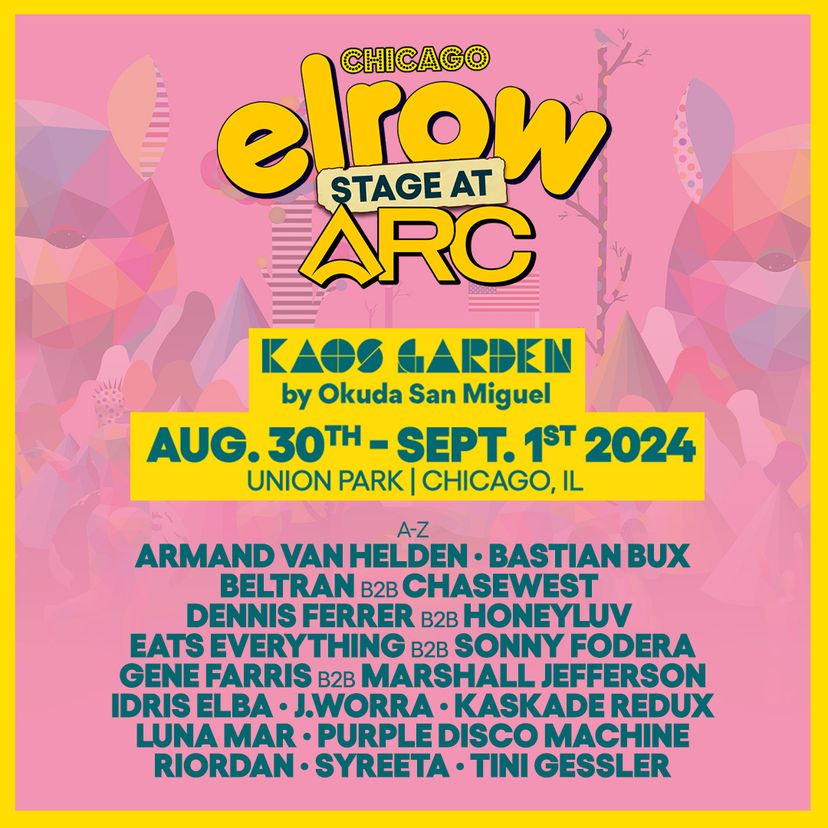 elrow Chicago at Arc Music Festival 2024 event artwork