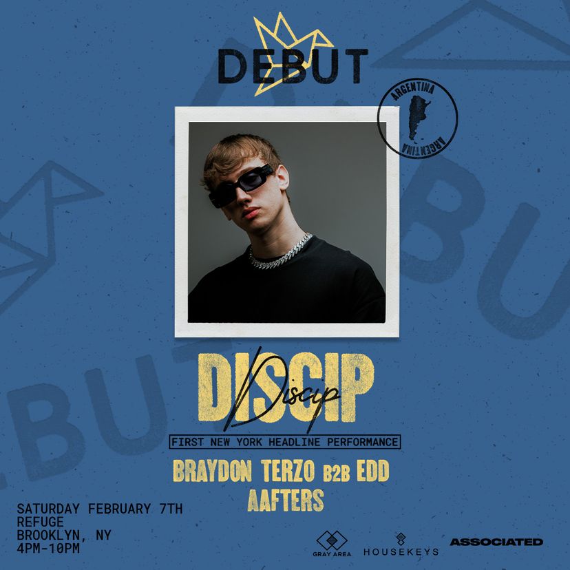 Debut: Discip First New York Headline Performance event artwork