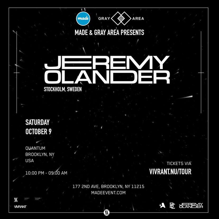 Jeremy Olander event artwork
