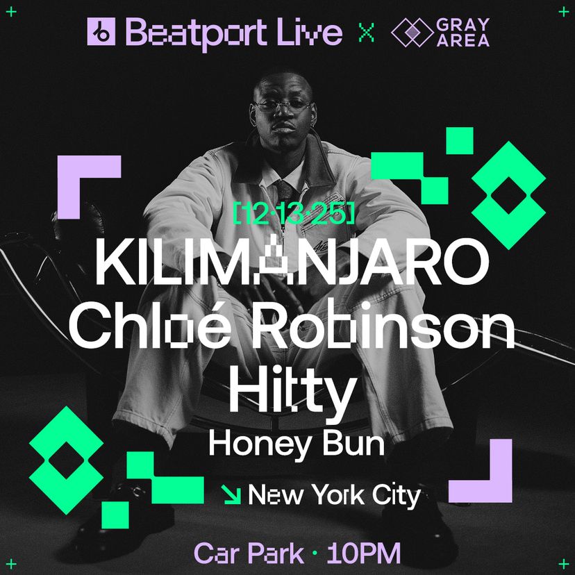 Beatport LIVE New York with KILIMANJARO, Chloé Robinson & Hitty event artwork