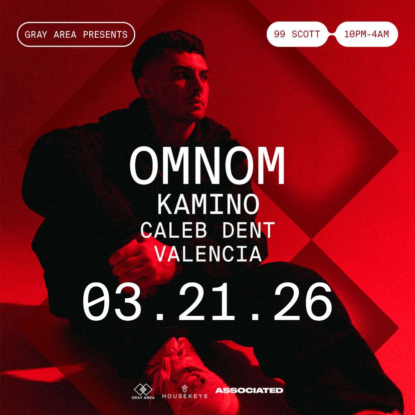 OMNOM with Kamino, Caleb Dent & Valencia event artwork