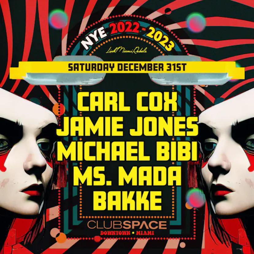 New Year's Eve Club Space Miami event artwork