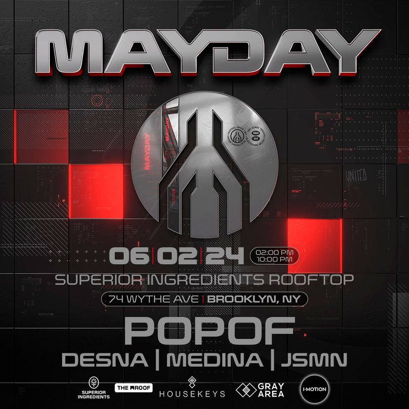 MAYDAY presents Popof & Guests event artwork