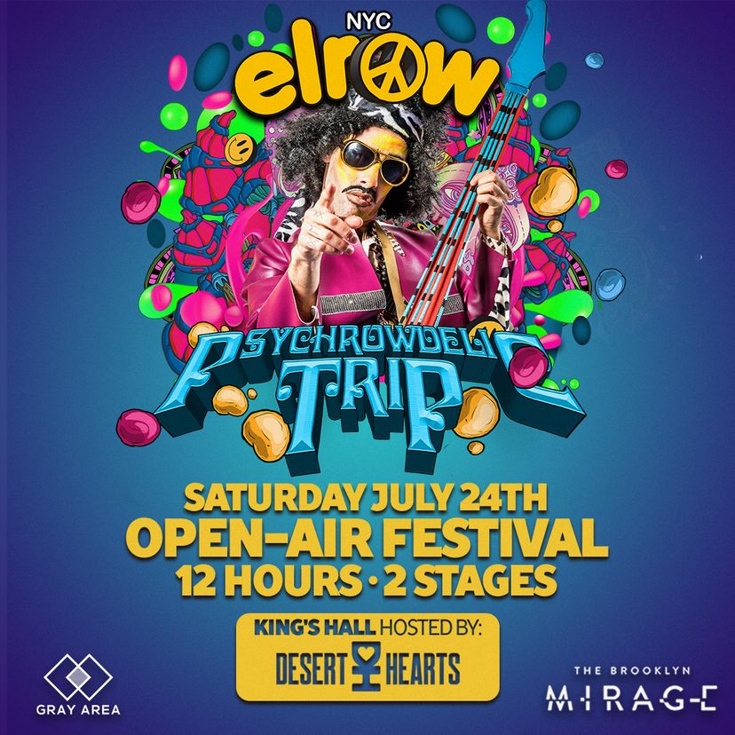 elrow NYC: Psychrowdelic Trip | Open Air Festival event artwork