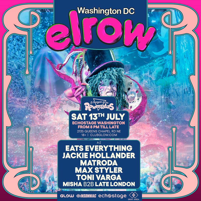 elrow Washington DC: Rowmudas Triangle event artwork