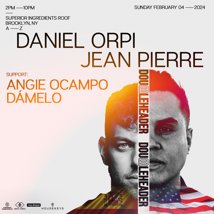 Doubleheader: Daniel Orpi & Jean Pierre w. Angie Ocampo event artwork