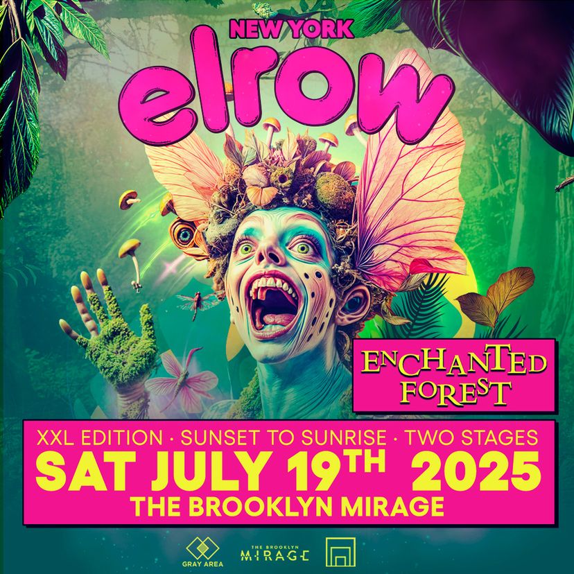 elrow NYC: The enchated Forest event artwork