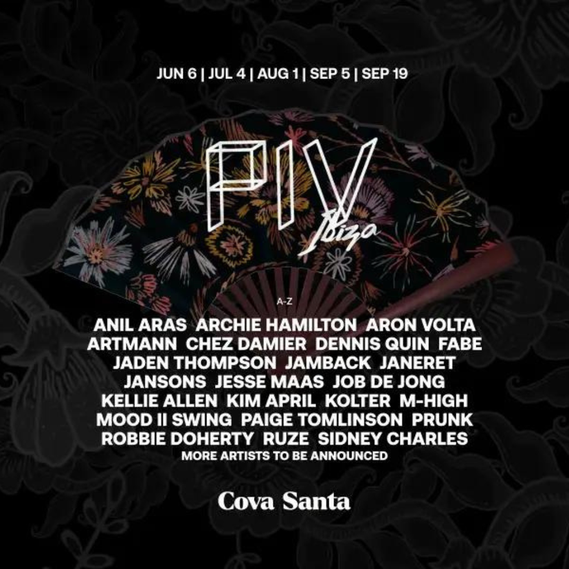 PIV Ibiza event artwork