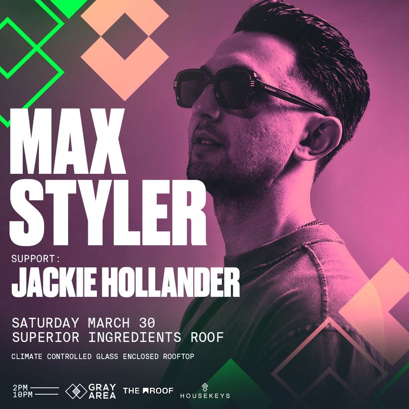 Max Styler w. Jackie Hollander & Guests event artwork