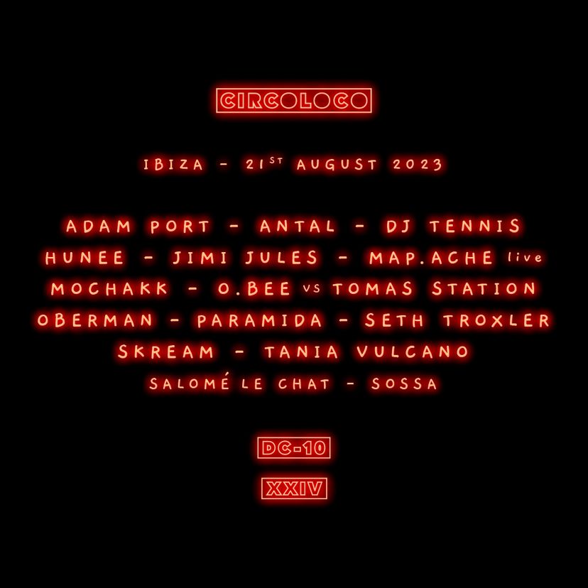 Circoloco event artwork