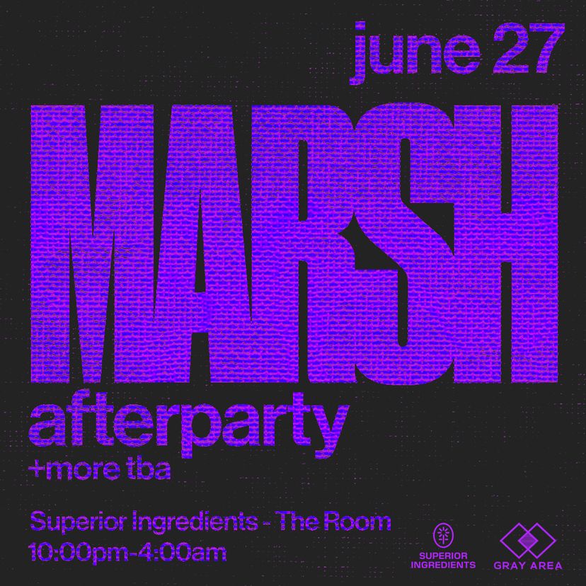 Marsh After Party event artwork