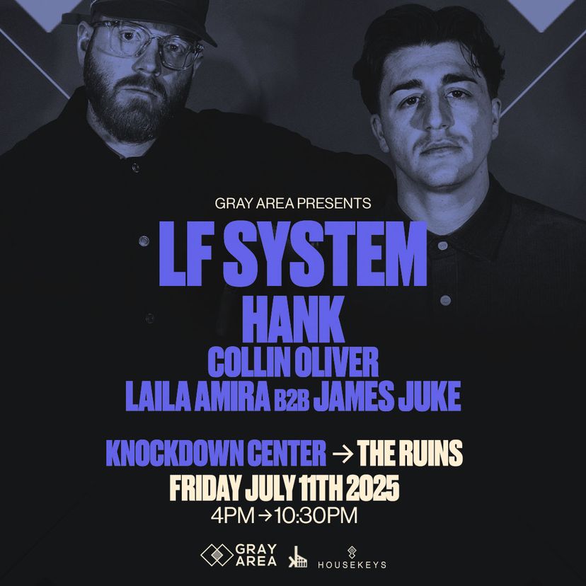 LF System w. Hank event artwork