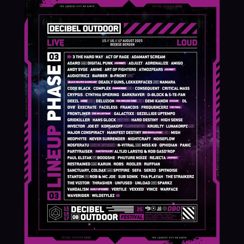Decibel Outdoor 2025 event artwork
