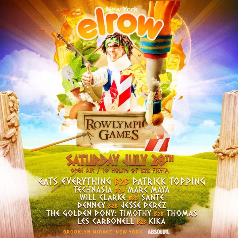 elrow NYC: Rowlympic Games event artwork