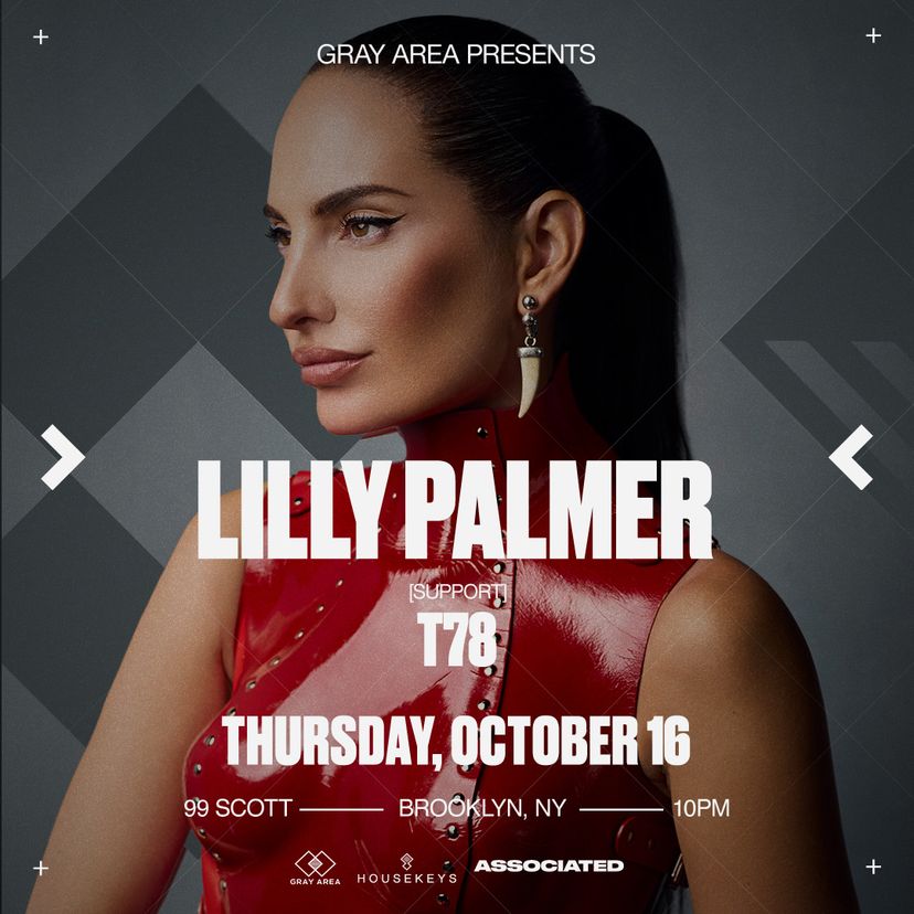 Lilly Palmer with T78 event artwork