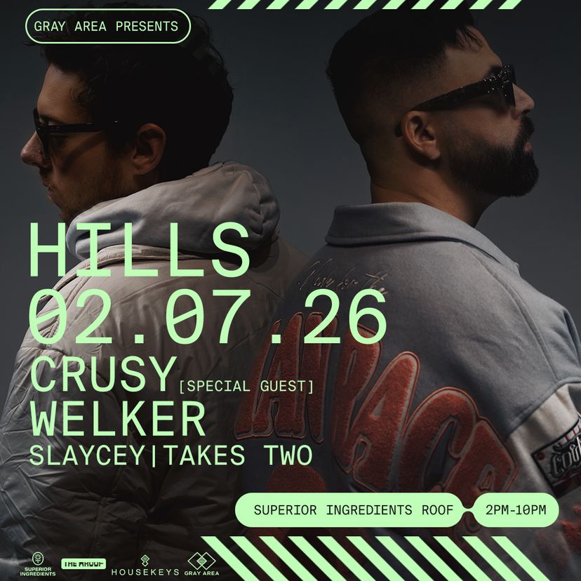HILLS with Crusy & Welker event artwork