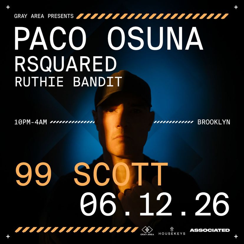 Paco Osuna with RSquared & Ruthie Bandit event artwork
