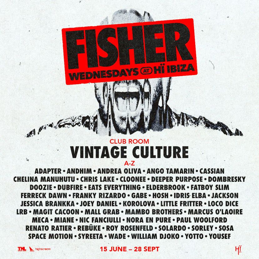 FISHER event artwork