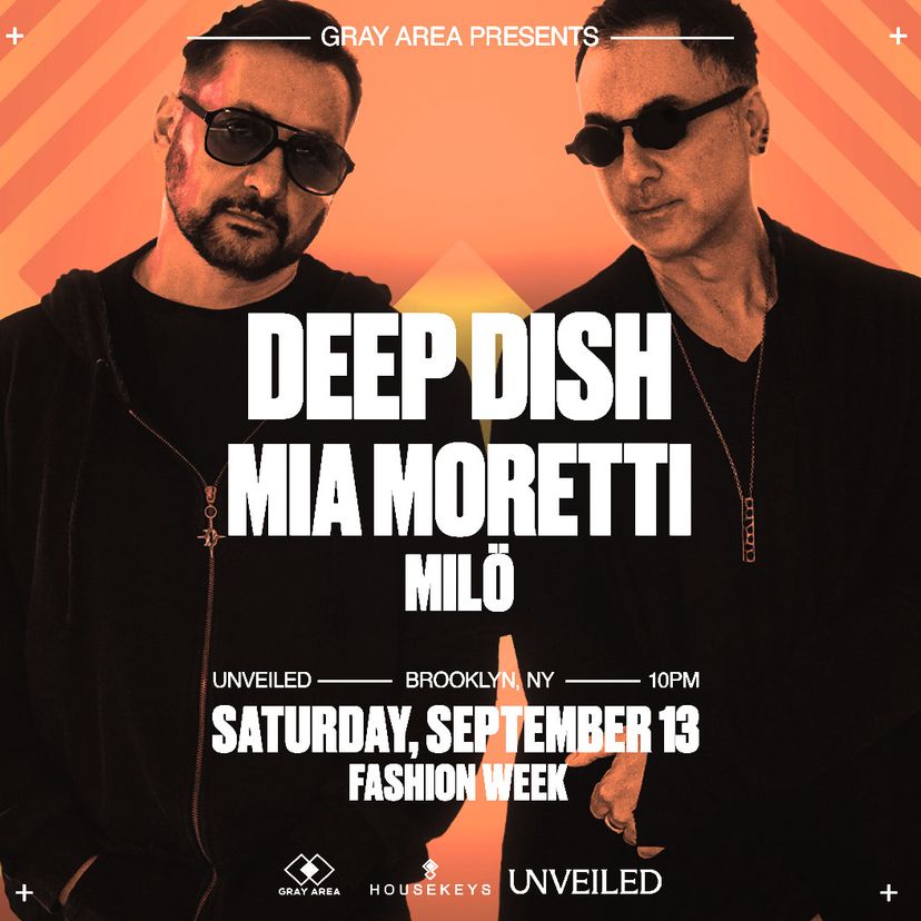 Deep Dish & Mia Moretti Fashion Week Edition event artwork