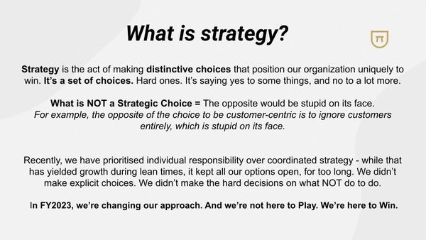 Marketing Strategy Presentation at Bench