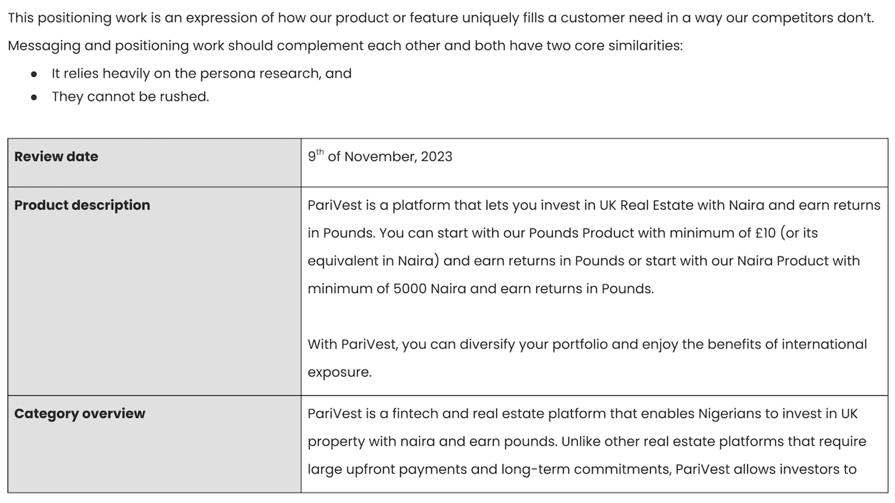 Positioning strategy for B2B scale-ups: Example with a PM SaaS Tool