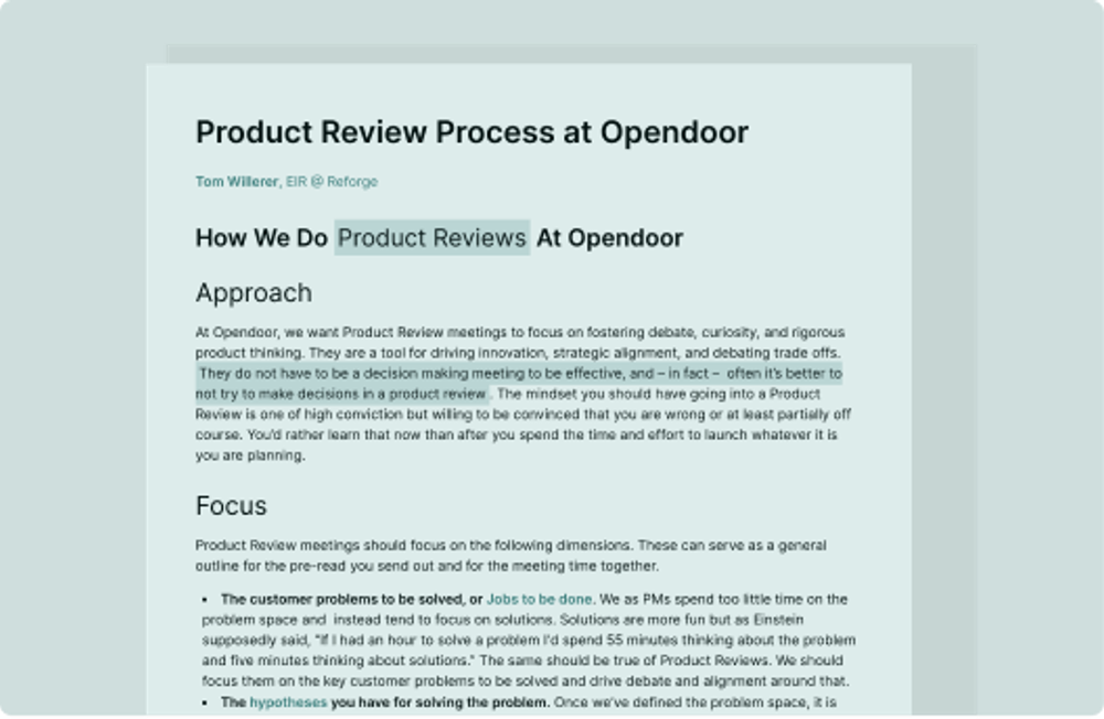 Image of Product review process at Opendoor