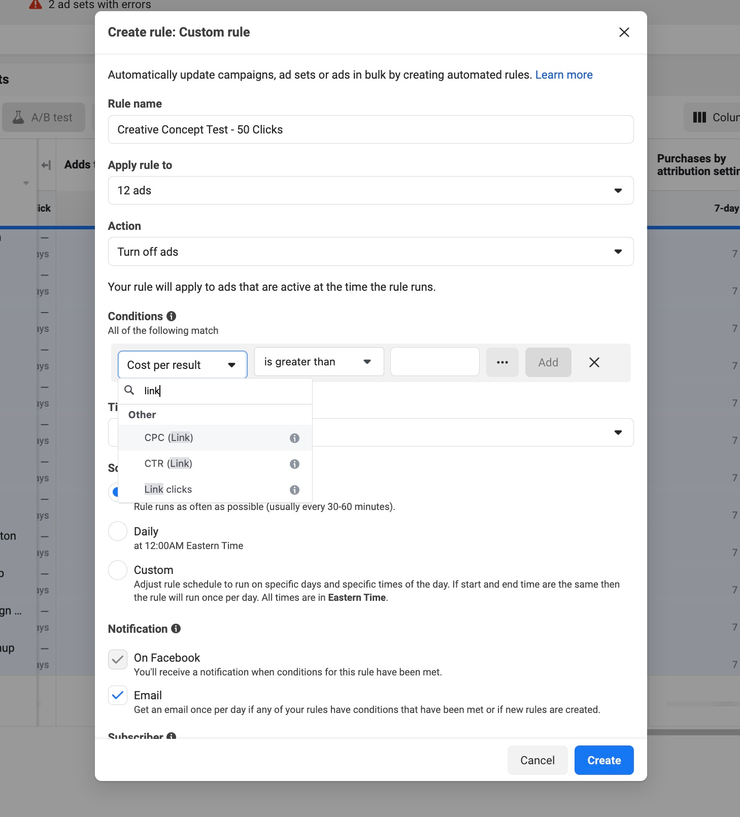 How to run rapid creative testing with rule sets
