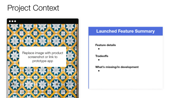 Project retrospective meeting template from Reforge