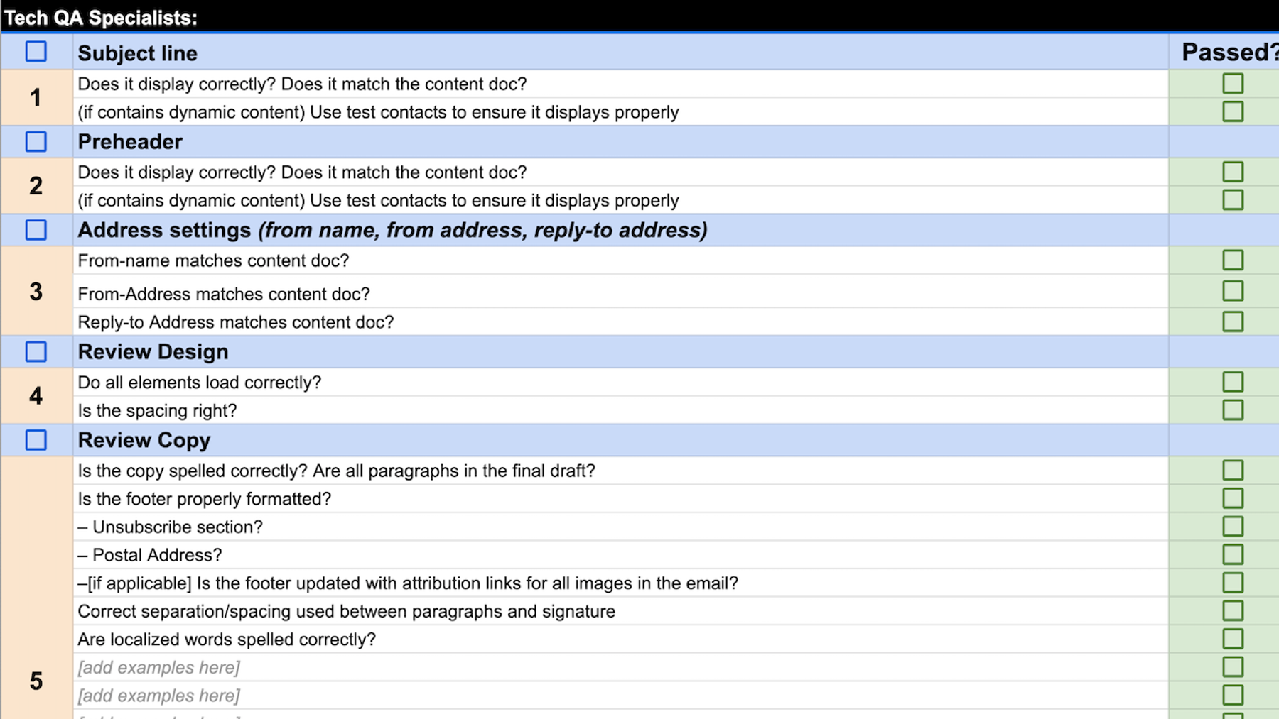 Quality Assurance Templates and Examples - Reforge