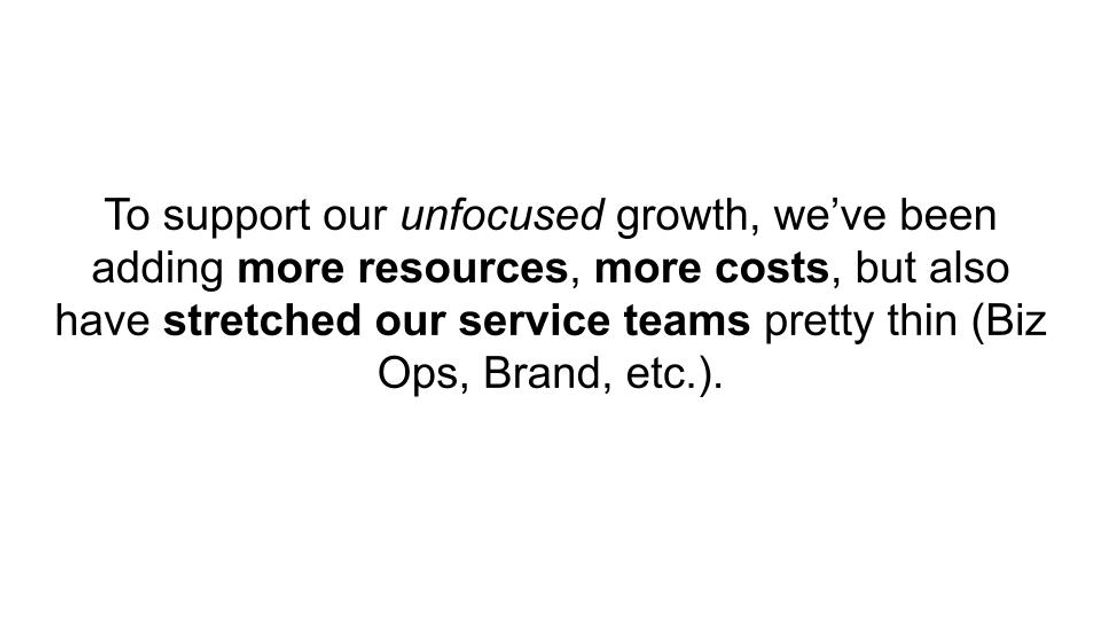 Marketing Strategy Presentation at Bench