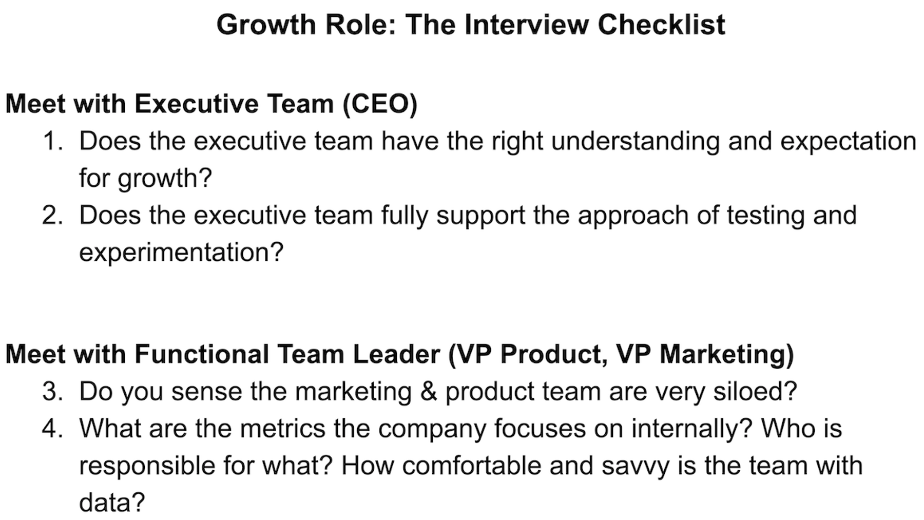 Conduct reverse interviews
