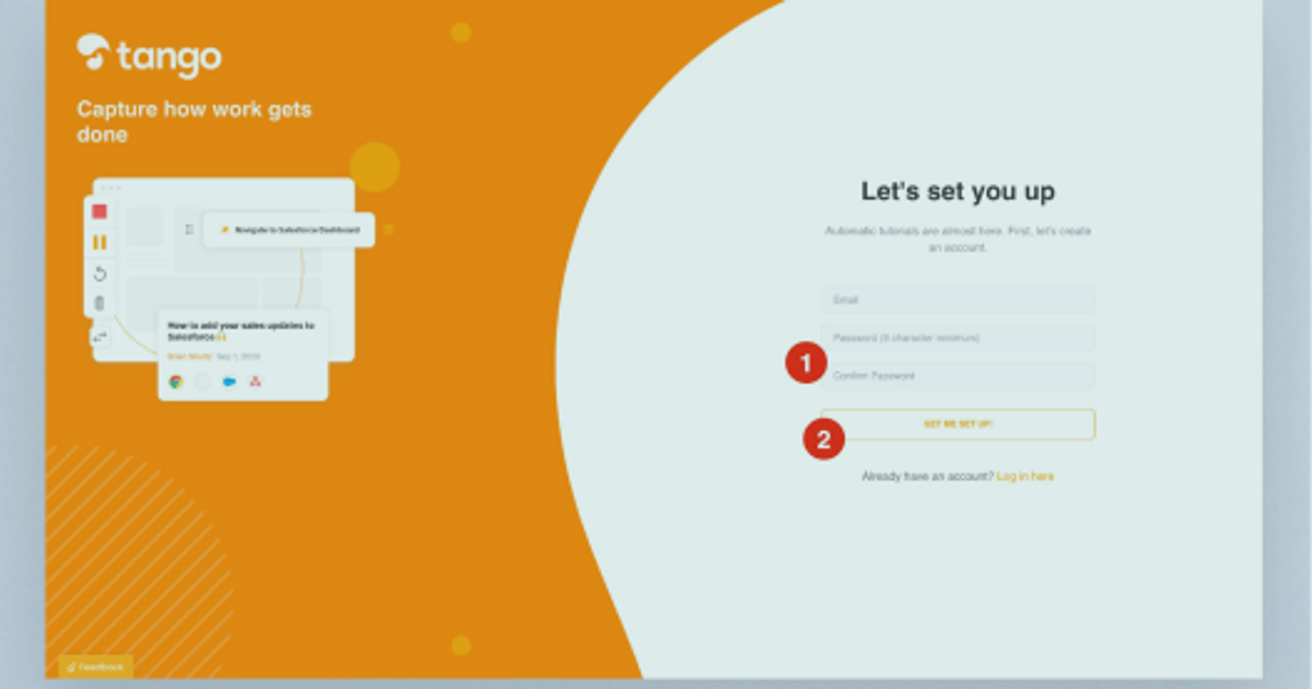 Activation and Onboarding User Experience Audit at Tango.us
