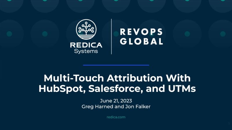 Building Multi-Touch Attribution at Redica Systems