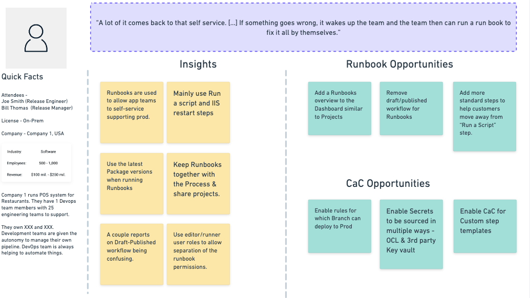 Feature Scoping Card Mindmap for new feature scoping at Octopus Deploy
