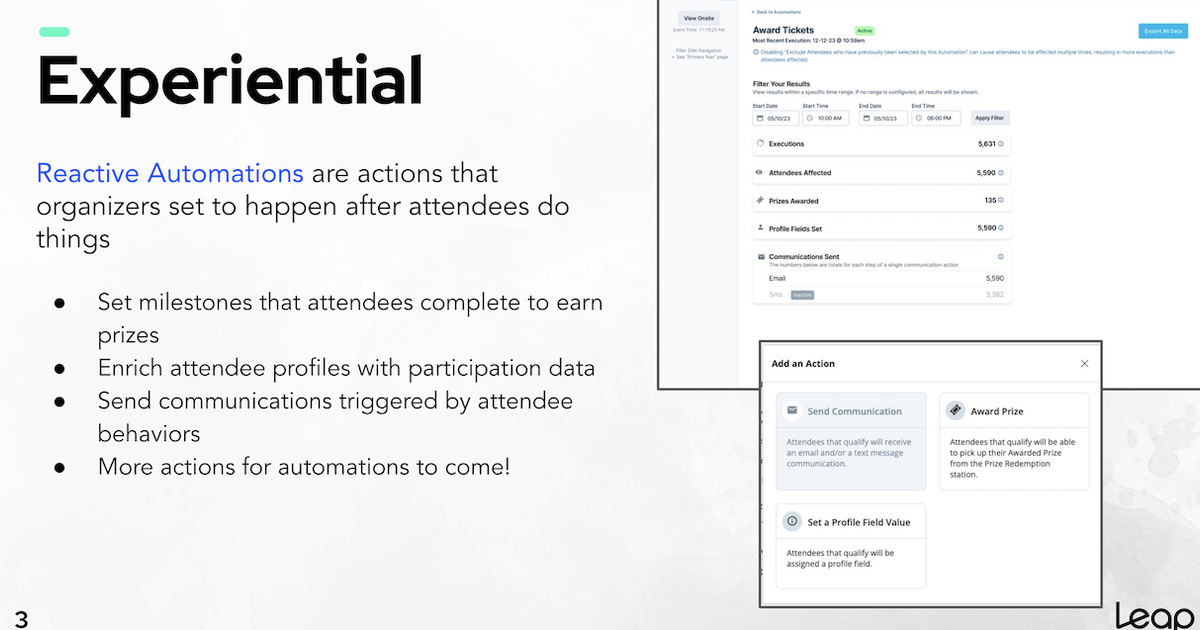All-Hands Product Update Framework at Leap Event Technology