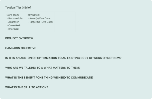Creative Brief for HubSpot Operations Hub