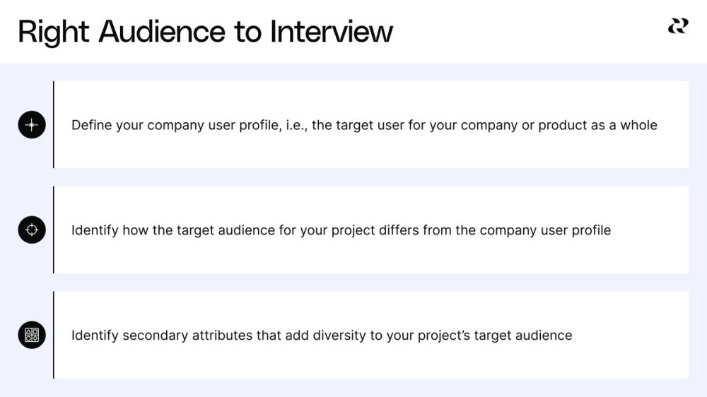 Conduct user interviews to refine user value