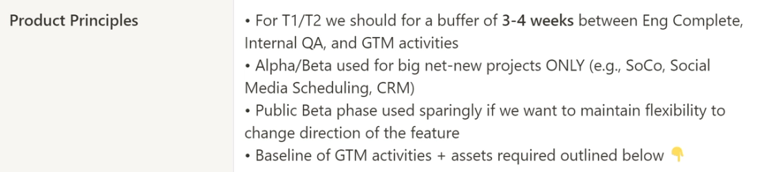 GTM motion overview at Linktree