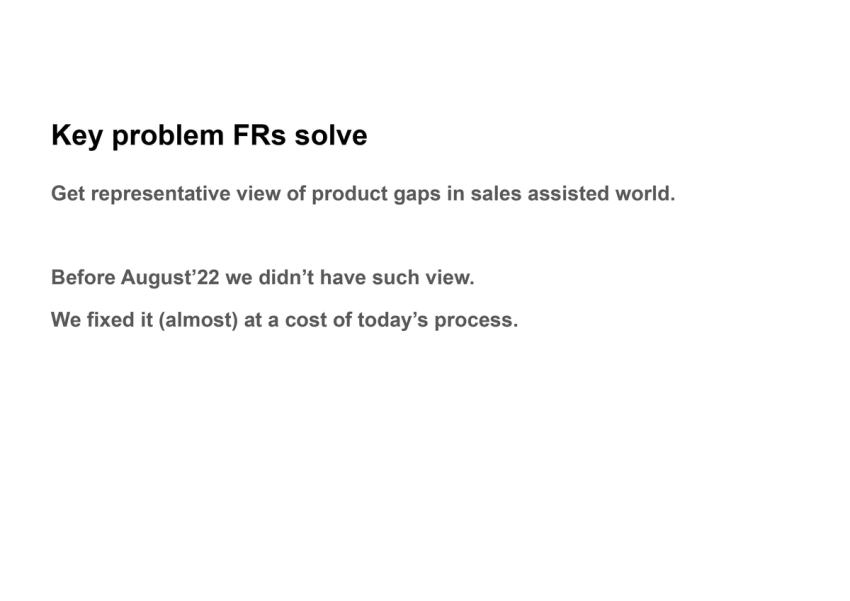 Feature request process 6-month check-in at Vimeo