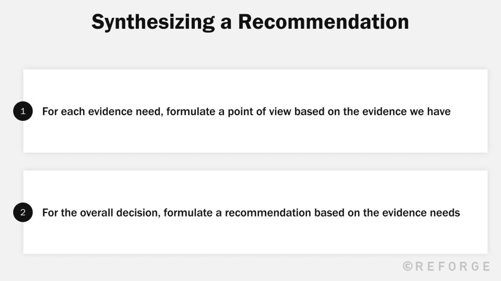 Leverage user research for decision-making