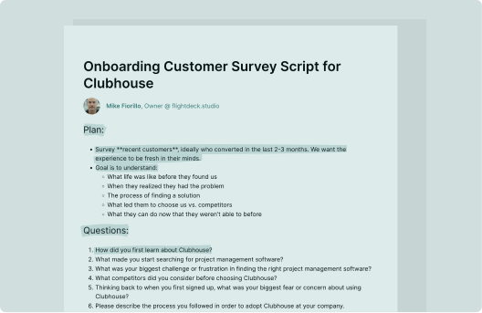 Survey Templates and Examples - Reforge