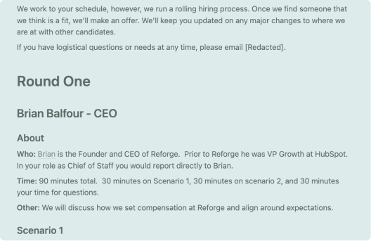 Interview Exercise Examples Interview Exercise Templates and Examples - Reforge