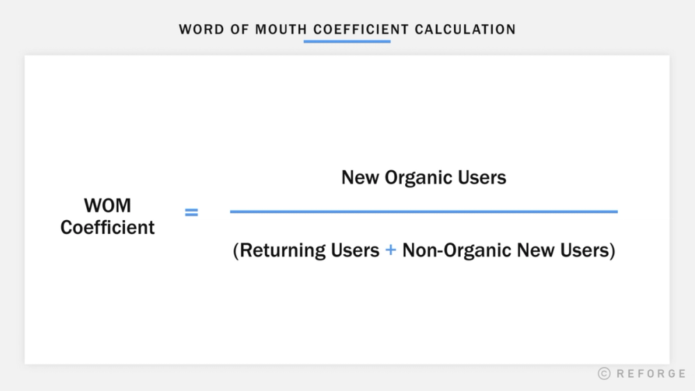 The Word of Mouth Coefficient