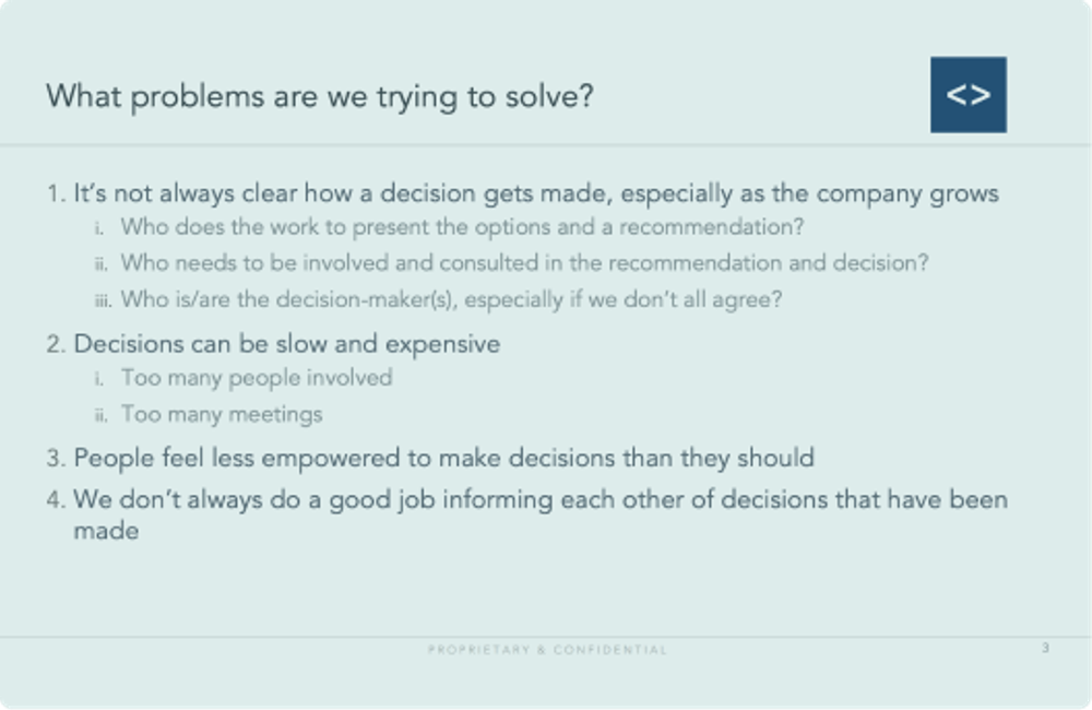 Decision-making framework at TikTok