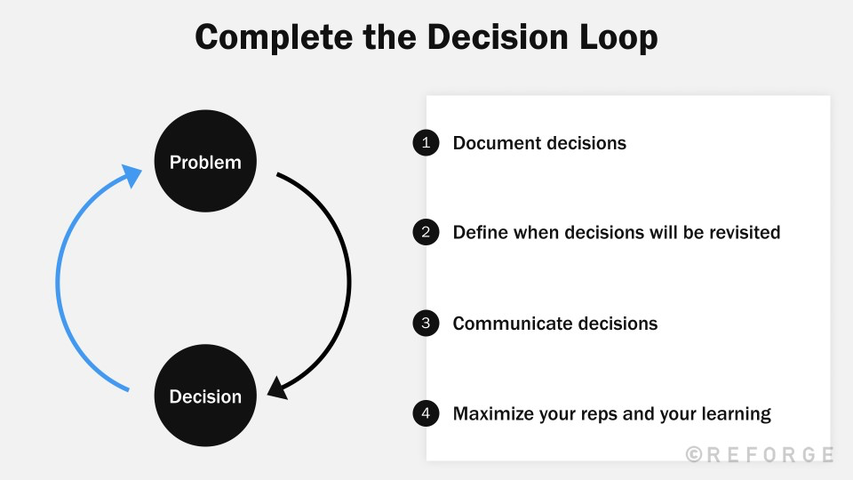 More Decisions Sharpen PM decision making
