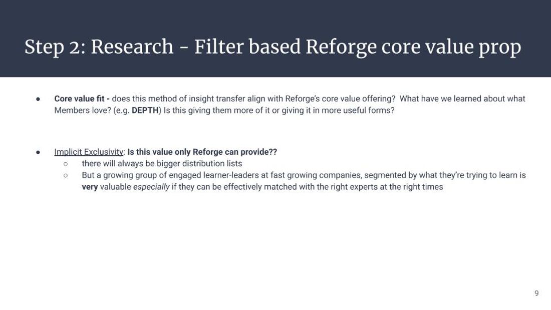 Interviewing for Chief of Staff, Round 2 at Reforge