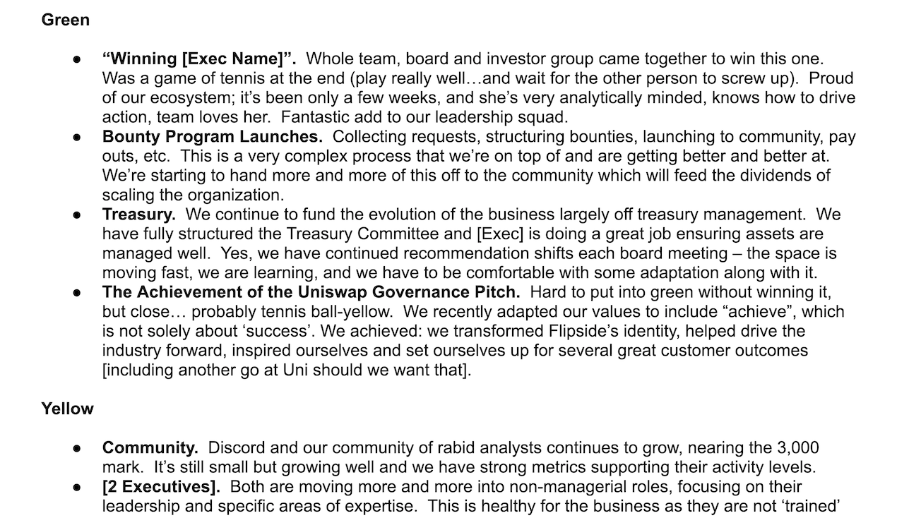 Board Update Templates and Examples - Reforge