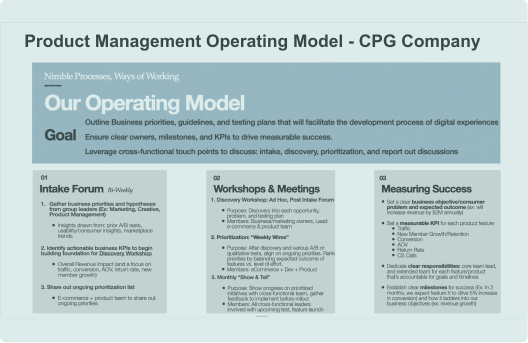 Product operating model assessment at Sadapay