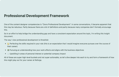 Professional Development Plan Templates and Examples - Reforge